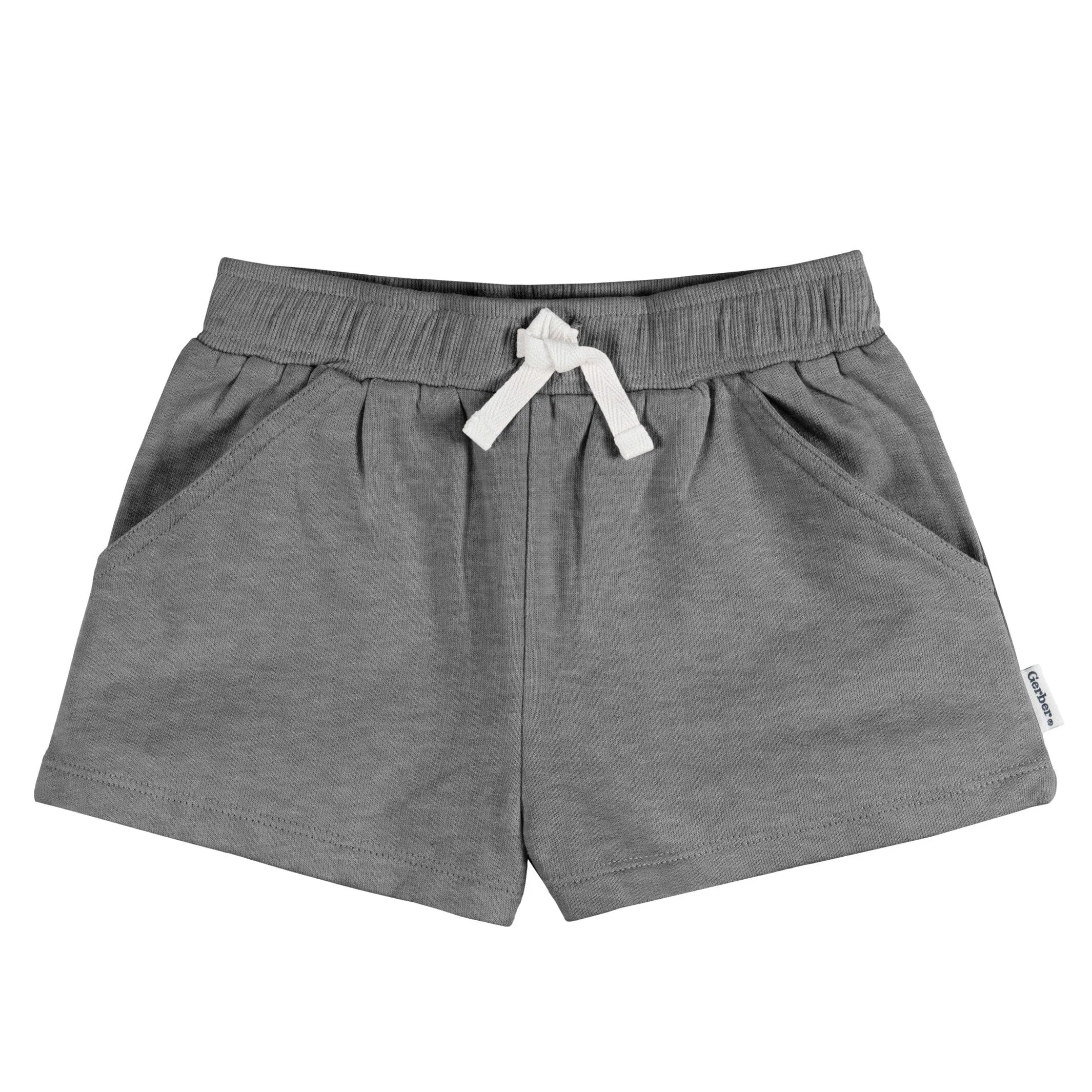 3-Pack Baby & Toddler Girls Dark Grey, Oatmeal, & Green Knit Shorts