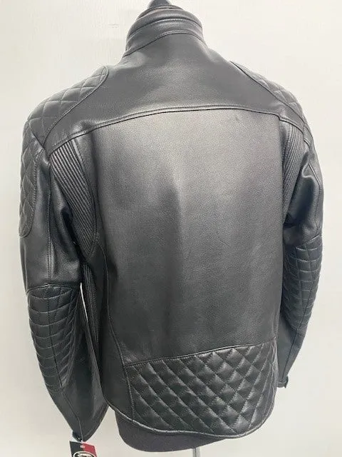 #3426 Men's Fitted Leather Riding Jacket