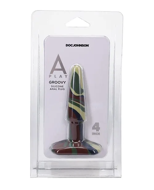 A Play 4 Inch Groovy Silicone Anal Plug