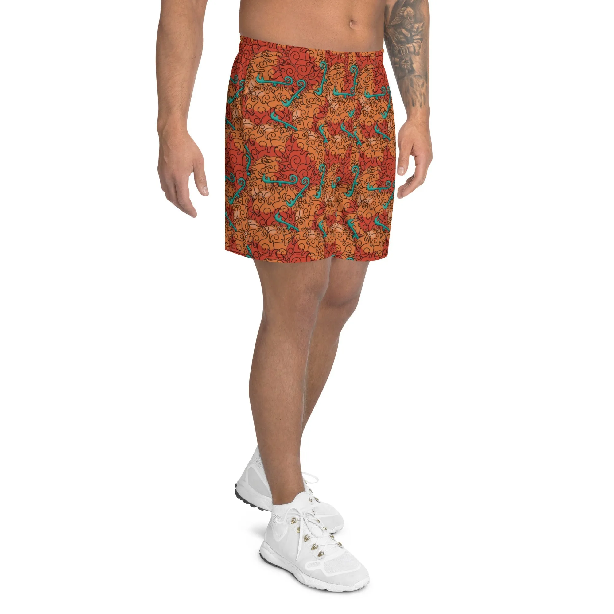 Ace Flame Flame Devil Fruit Recycled Athletic Shorts