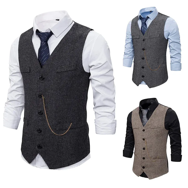 Aidase Single Breasted Vest Sportsman Vest Gilet Men Suits for Wedding Vests Men Skin Waistcoat Steampunk Full Men's Suit