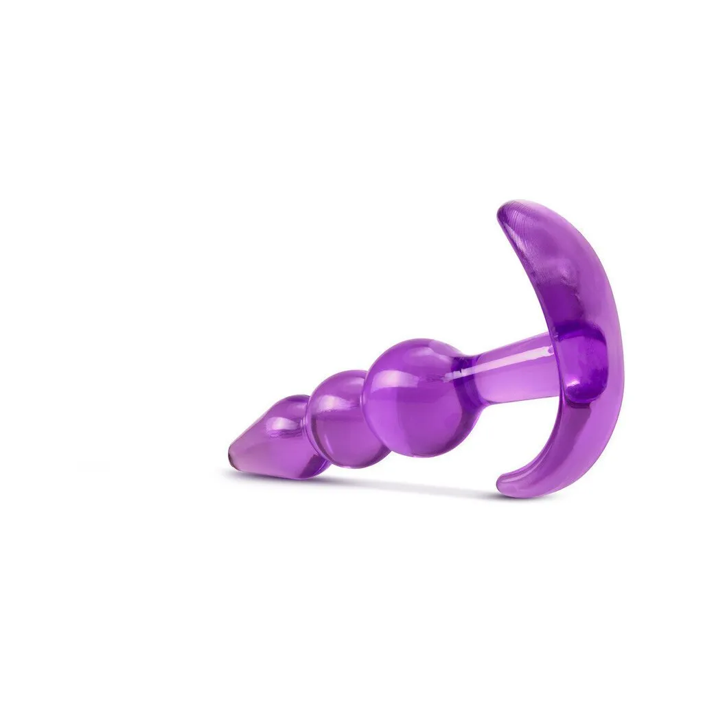 B Yours - Triple Bead Anal Plug - Purple