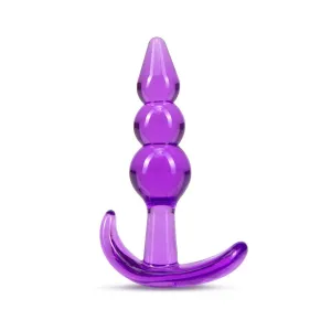 B Yours - Triple Bead Anal Plug - Purple