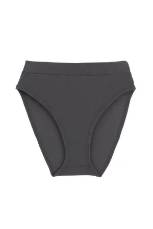 Base Layer High Leg Brief- Onyx