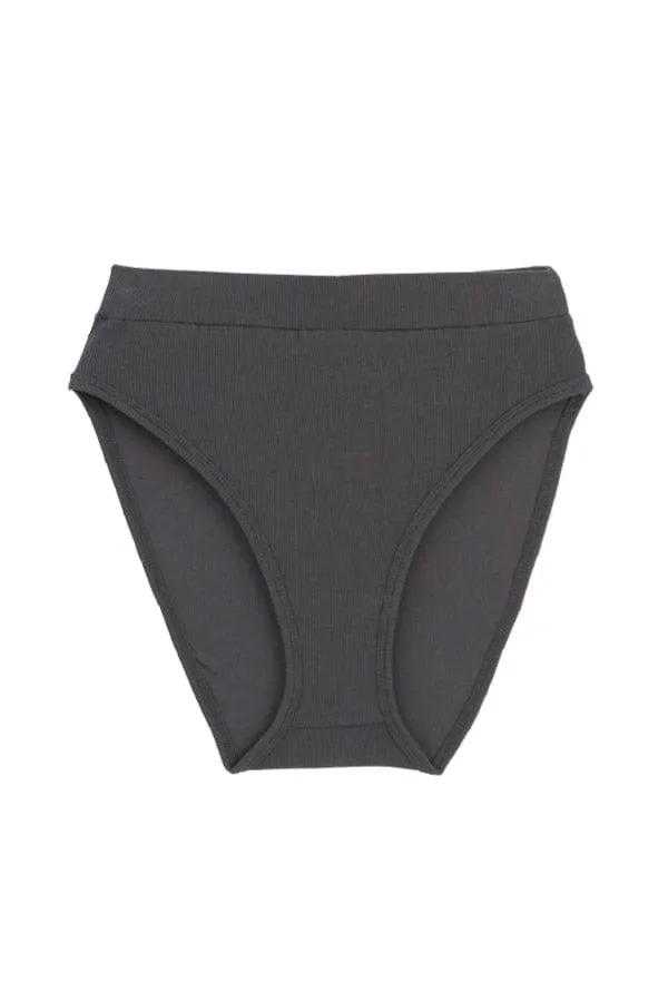 Base Layer High Leg Brief- Onyx