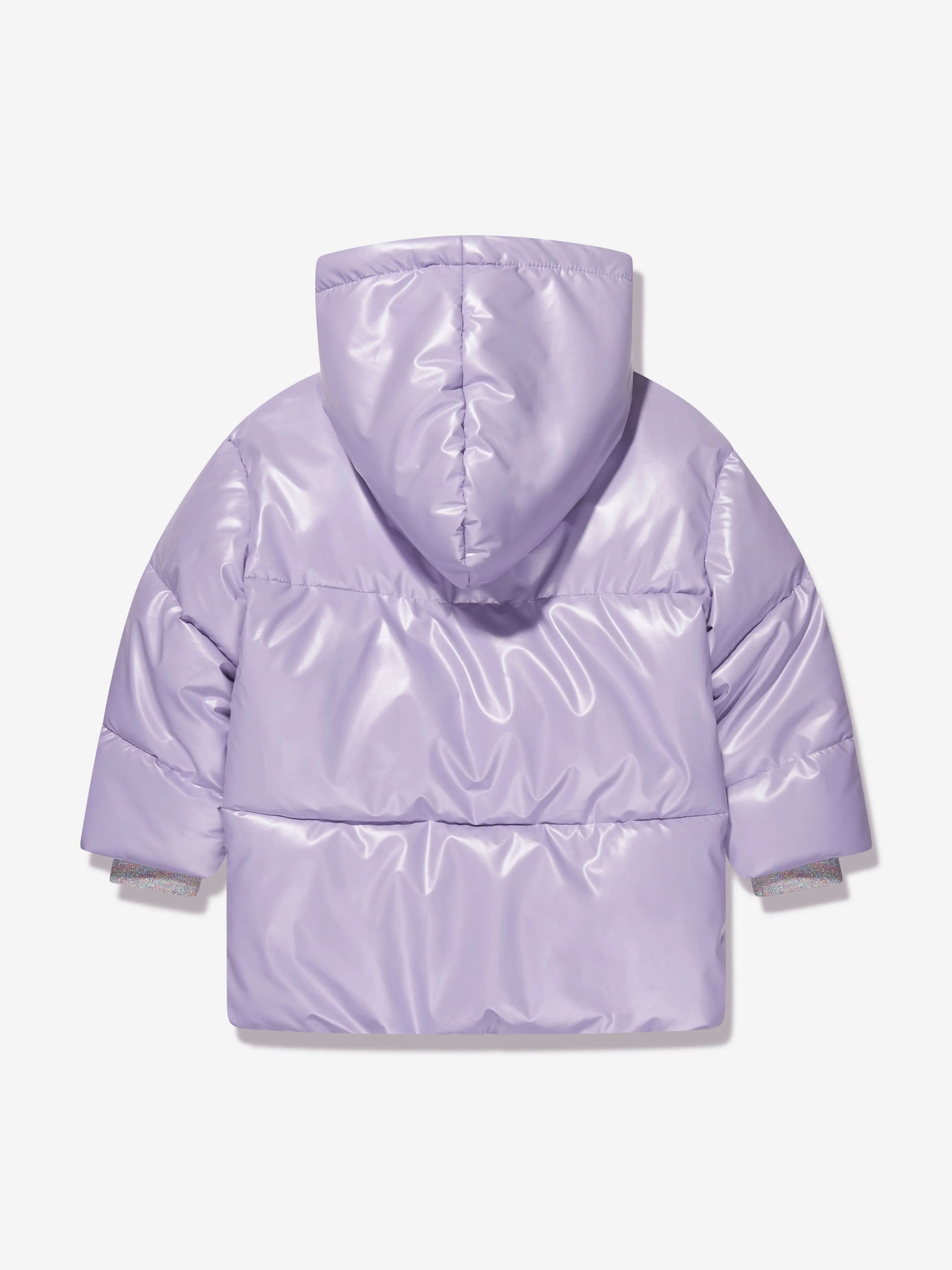 Billieblush Girls Logo Puffer Jacket in Lilac