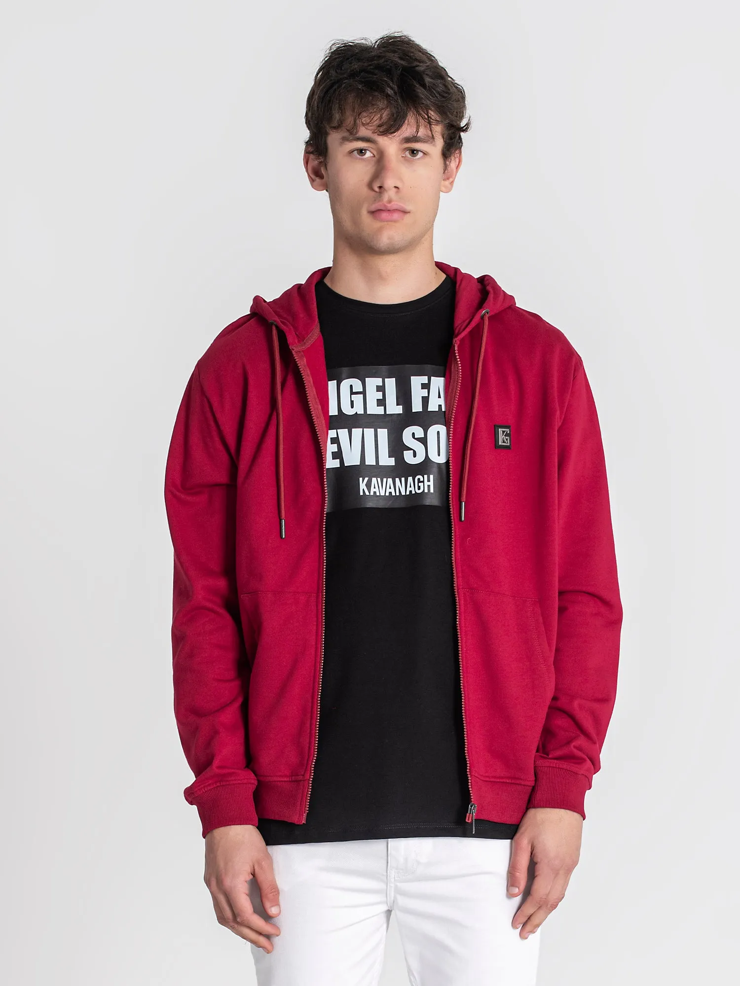 Burgundy Doppelganger Hoodie Jacket