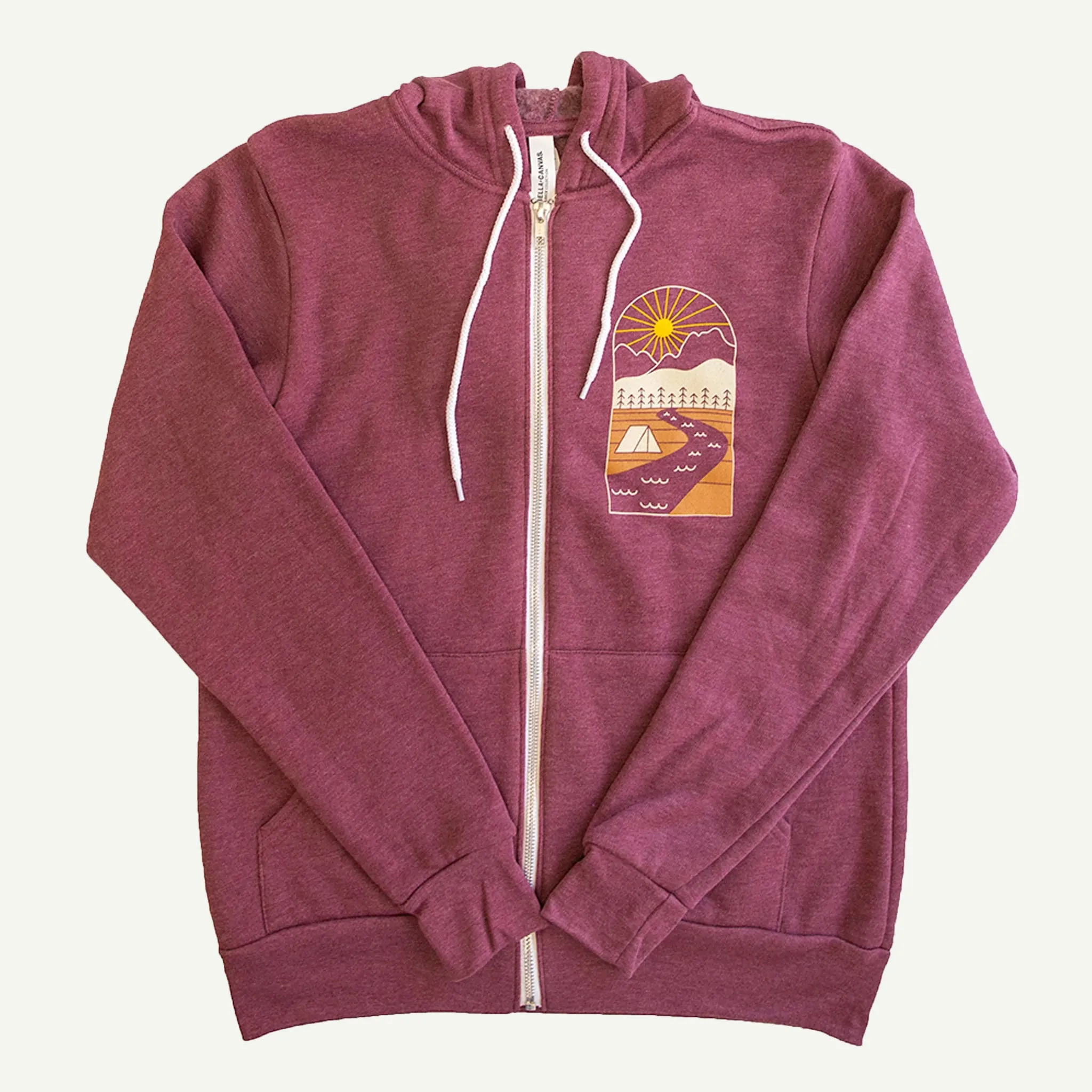 Camp Hoodie (Heather Maroon)