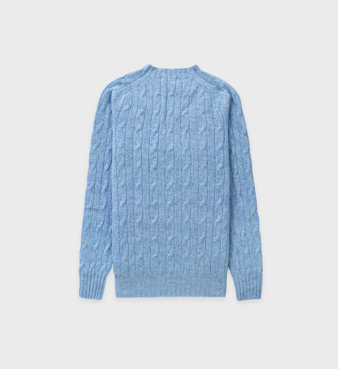 Classic Logo Cableknit Sweater - Baby Blue