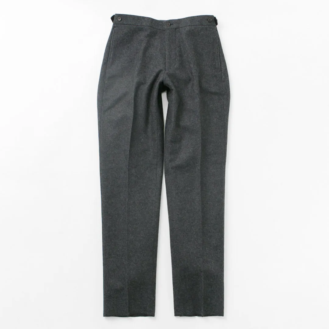 D.C.WHITE / Wool Melton Tapered Trousers