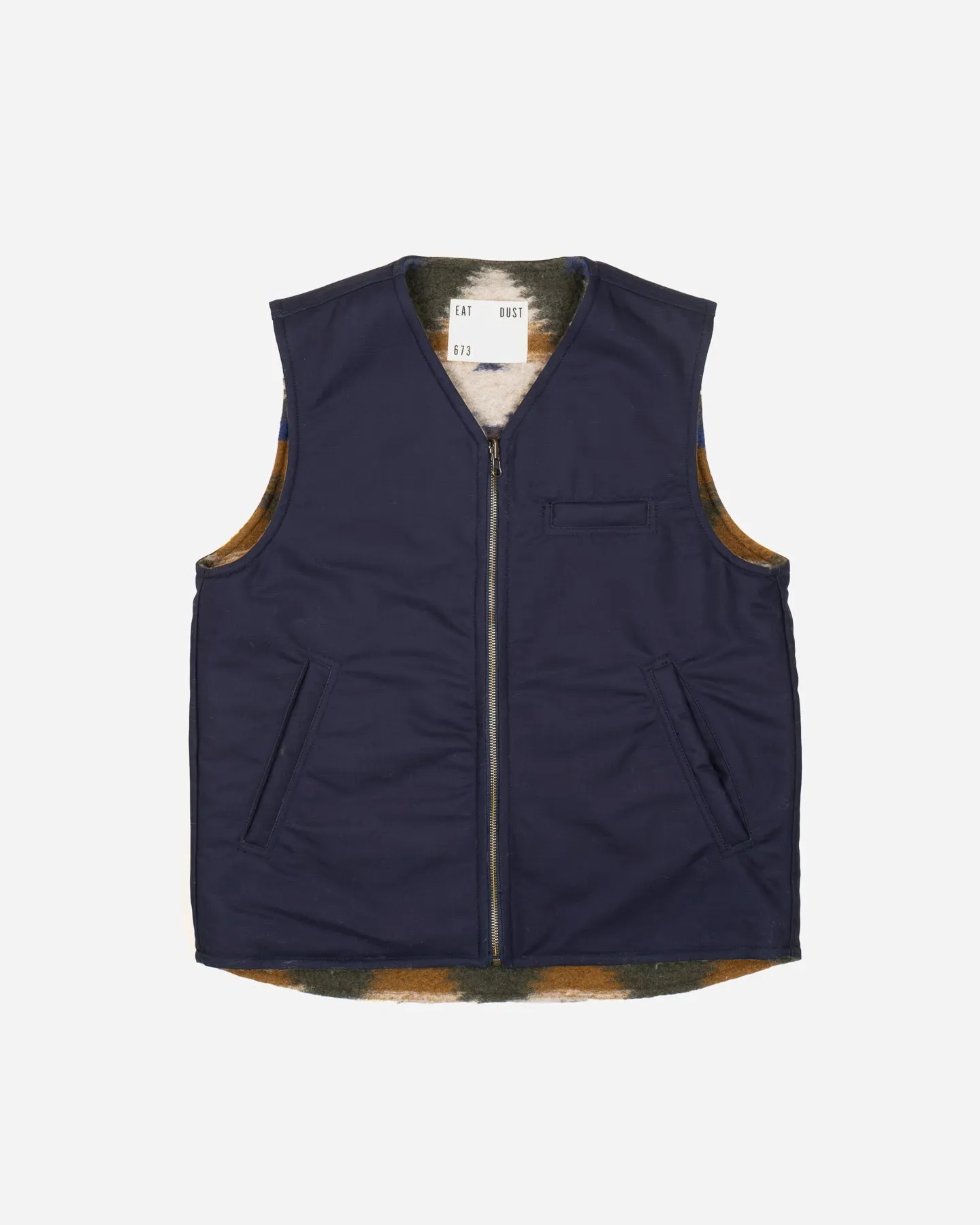 Deck Vest Nebraska Cotton Blue