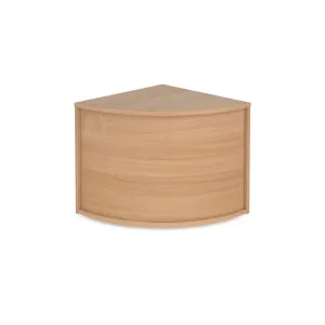 Denver reception corner base unit 800mm x 800mm - beech