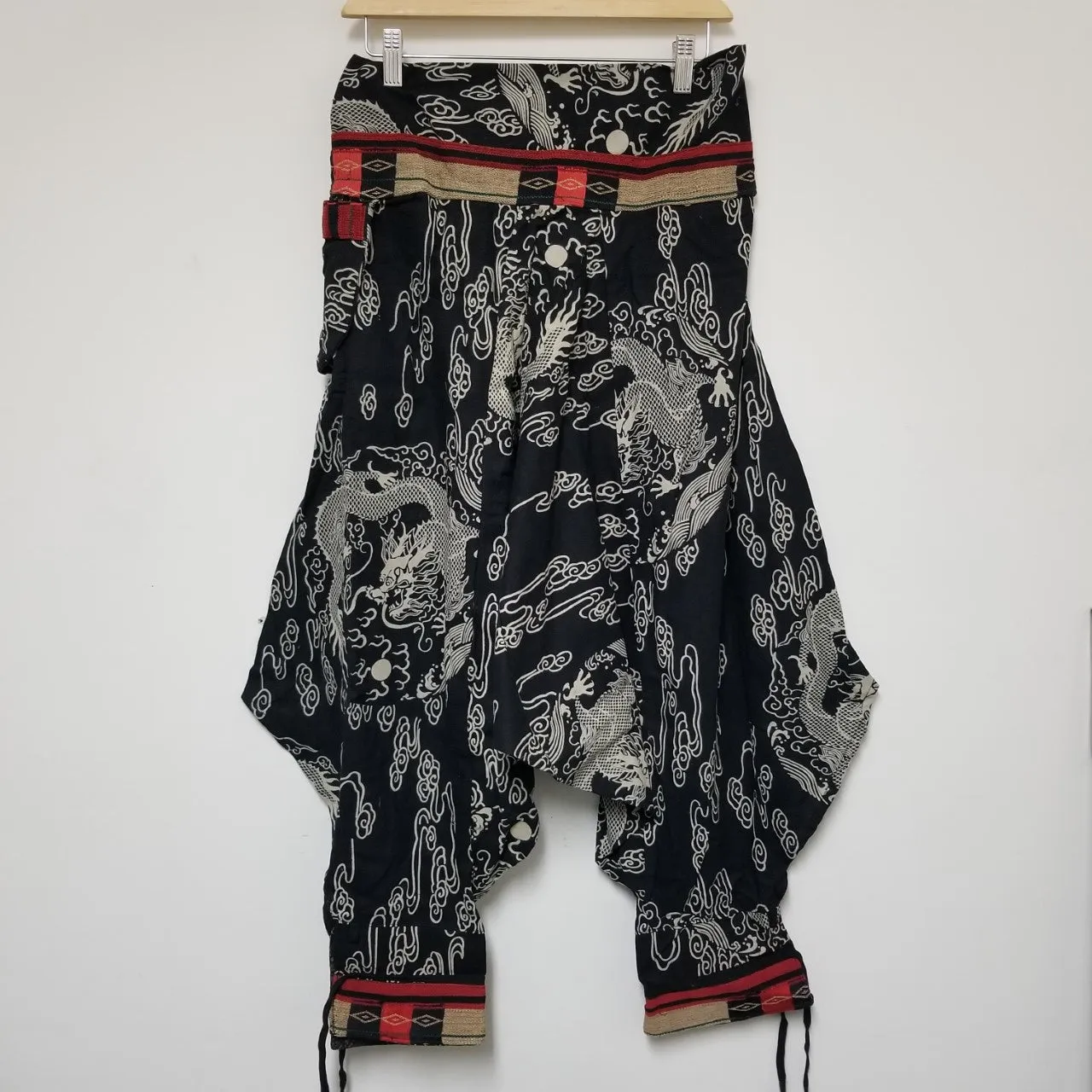 Dragon And The Cloud (Black)Tribal Warrior Pants