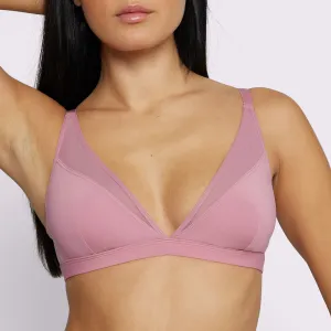 Dream Mesh Plunge Bralette | Ultra-Soft Re:Play | Archive (Rose Petal)