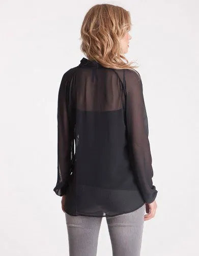 Elarice Maternity Blouse Caviar Black