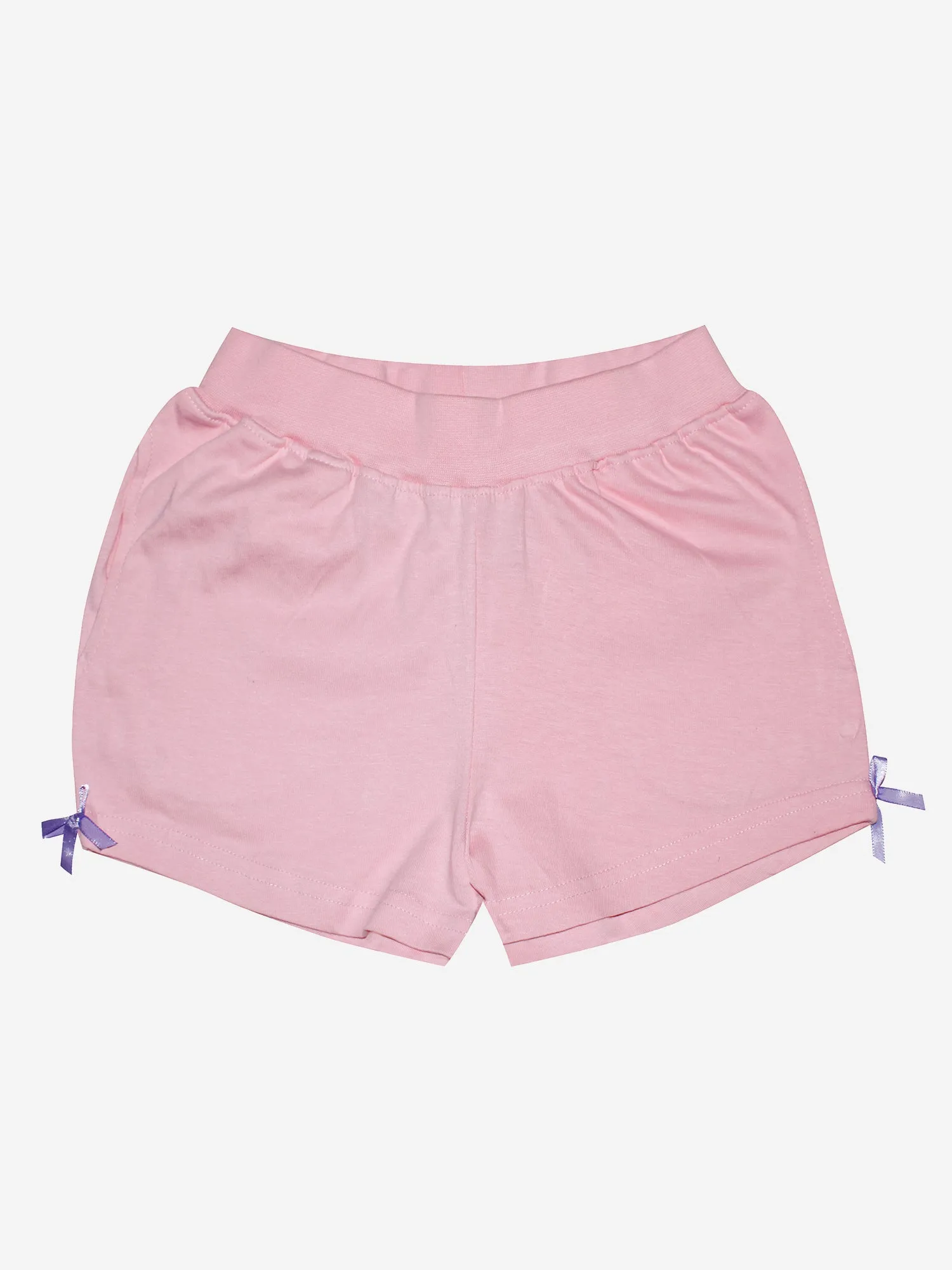 Girls Knit Hot Shorts With Back Pocket