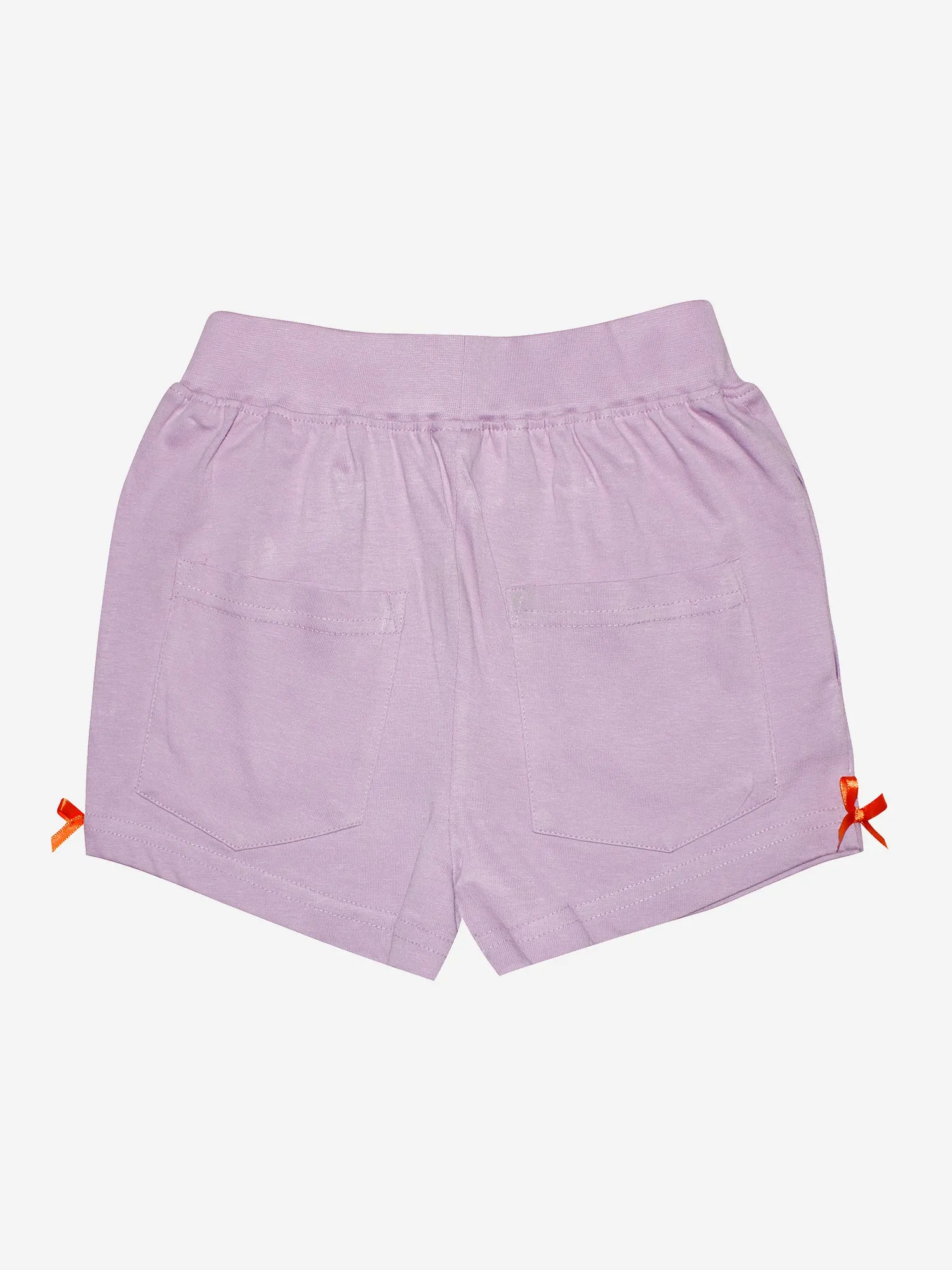 Girls Knit Hot Shorts With Back Pocket