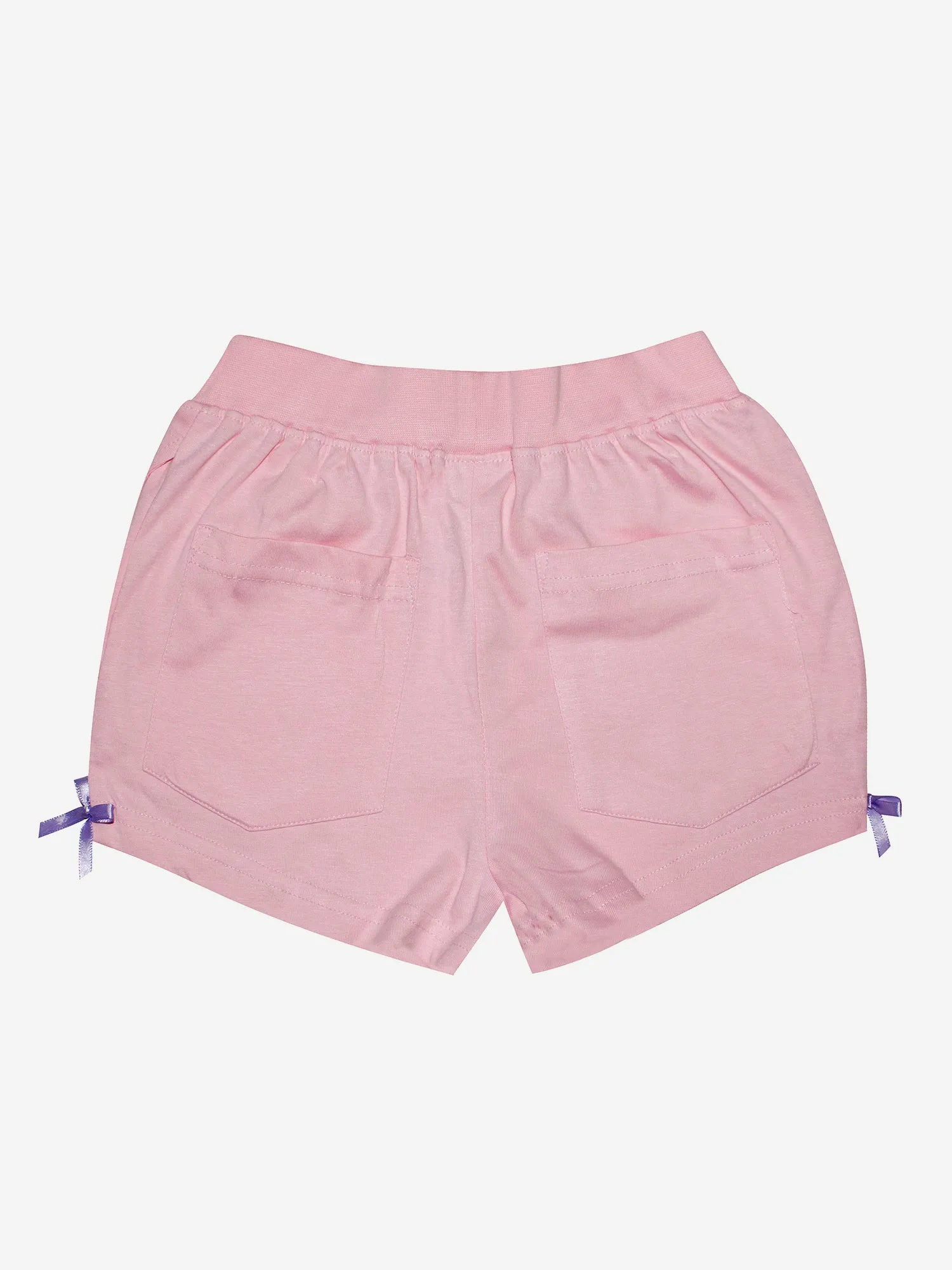 Girls Knit Hot Shorts With Back Pocket