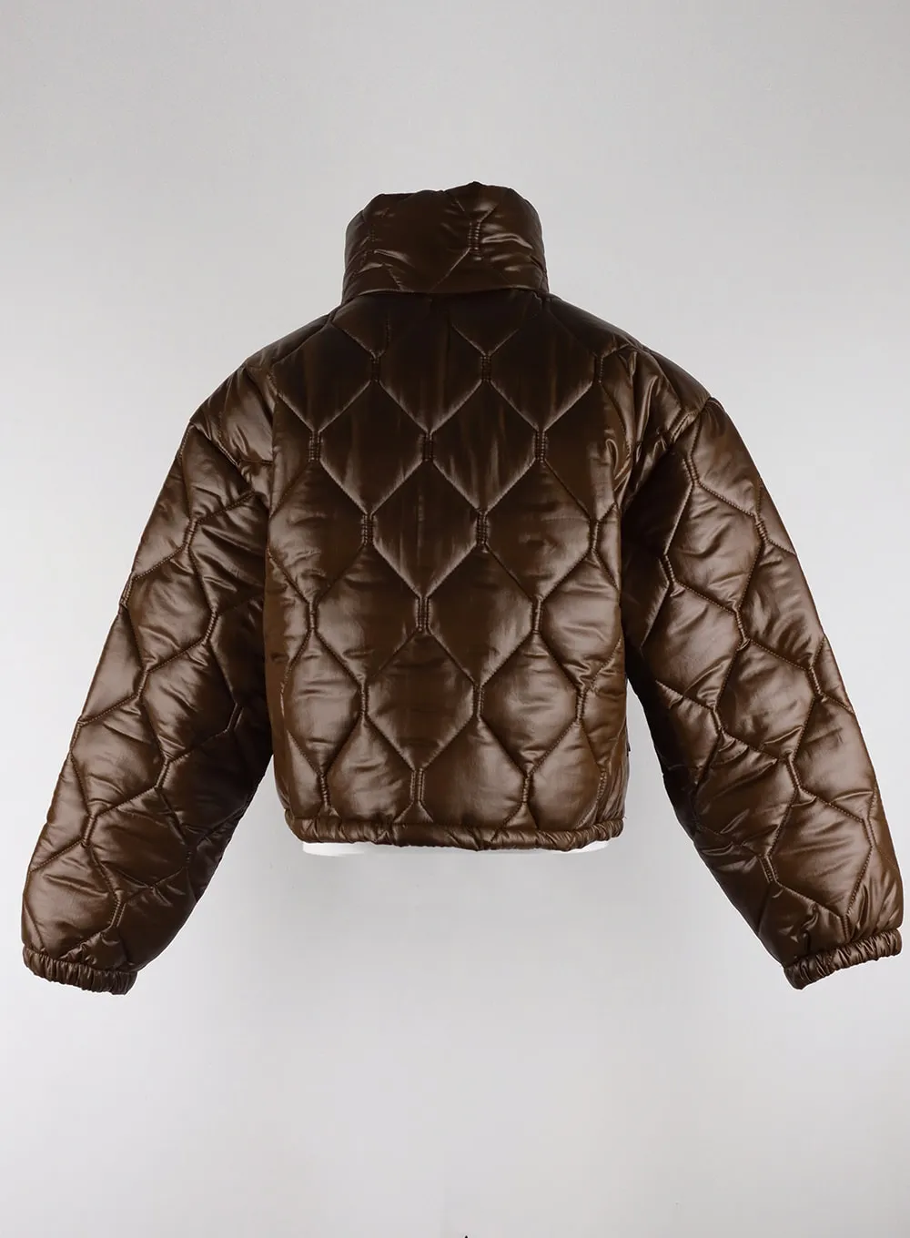 Glossy Quilted Puffer Jacket CD319