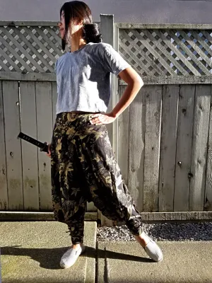 Golden Waves Koi Tribal Warrior Pants - Elite