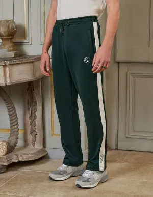 Green Contrast Stripe Track Pant