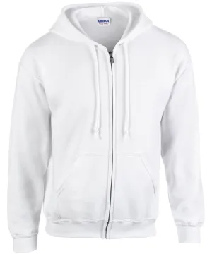 Heavy Blend  full zip hooded sweatshirt | White