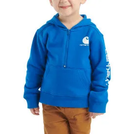 Infant/Toddler Long Sleeve 1/2 Zip Sweatshirt - Lapis Blue