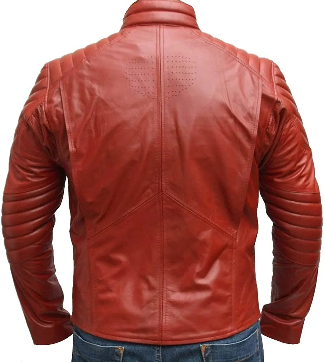 Justice League Superman Red Leather Jacket