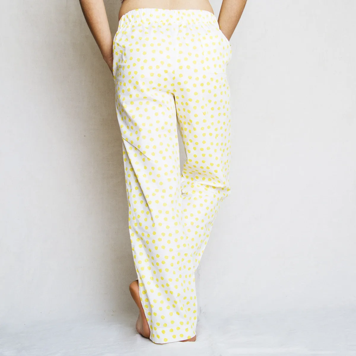 Kimbr Pant :: White Berry Dots