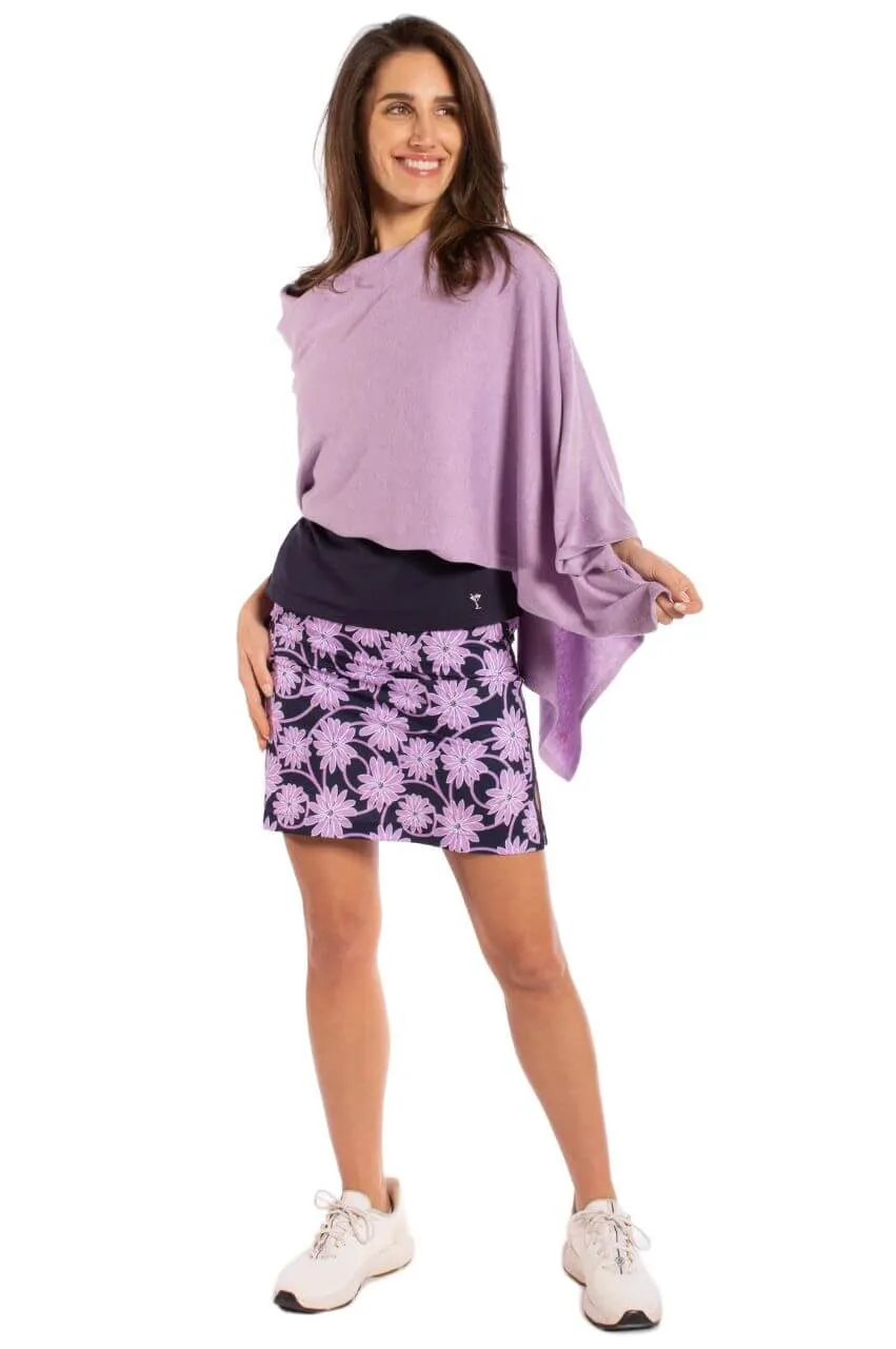 Lavender Cotton Cashmere Poncho