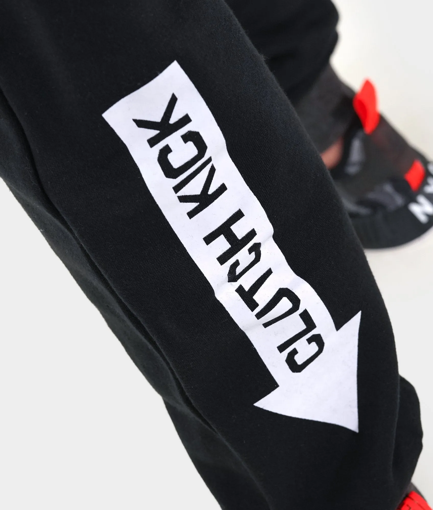 Mens Power Over Track Pants - Black