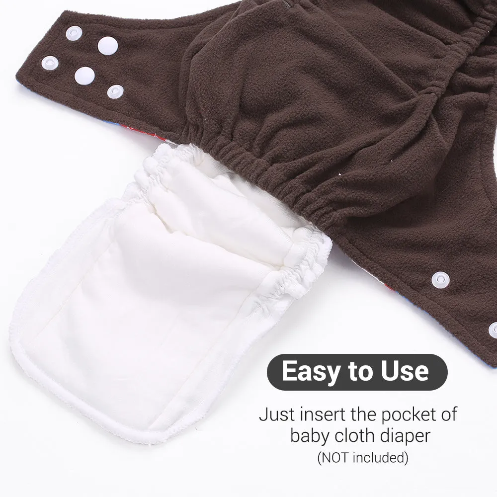 Pack of 5 Washable Cotton Diaper Pads