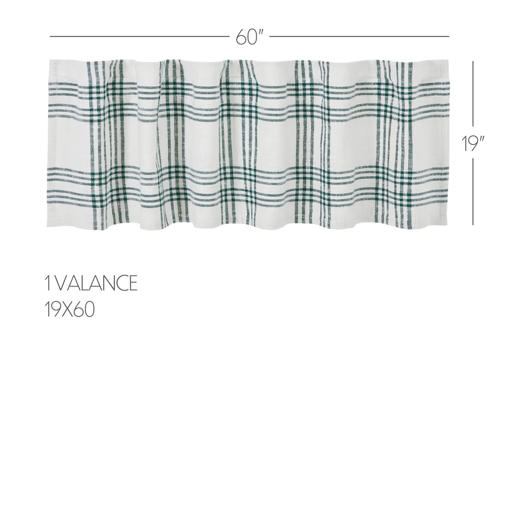 Pine Grove Plaid Valance 19x60