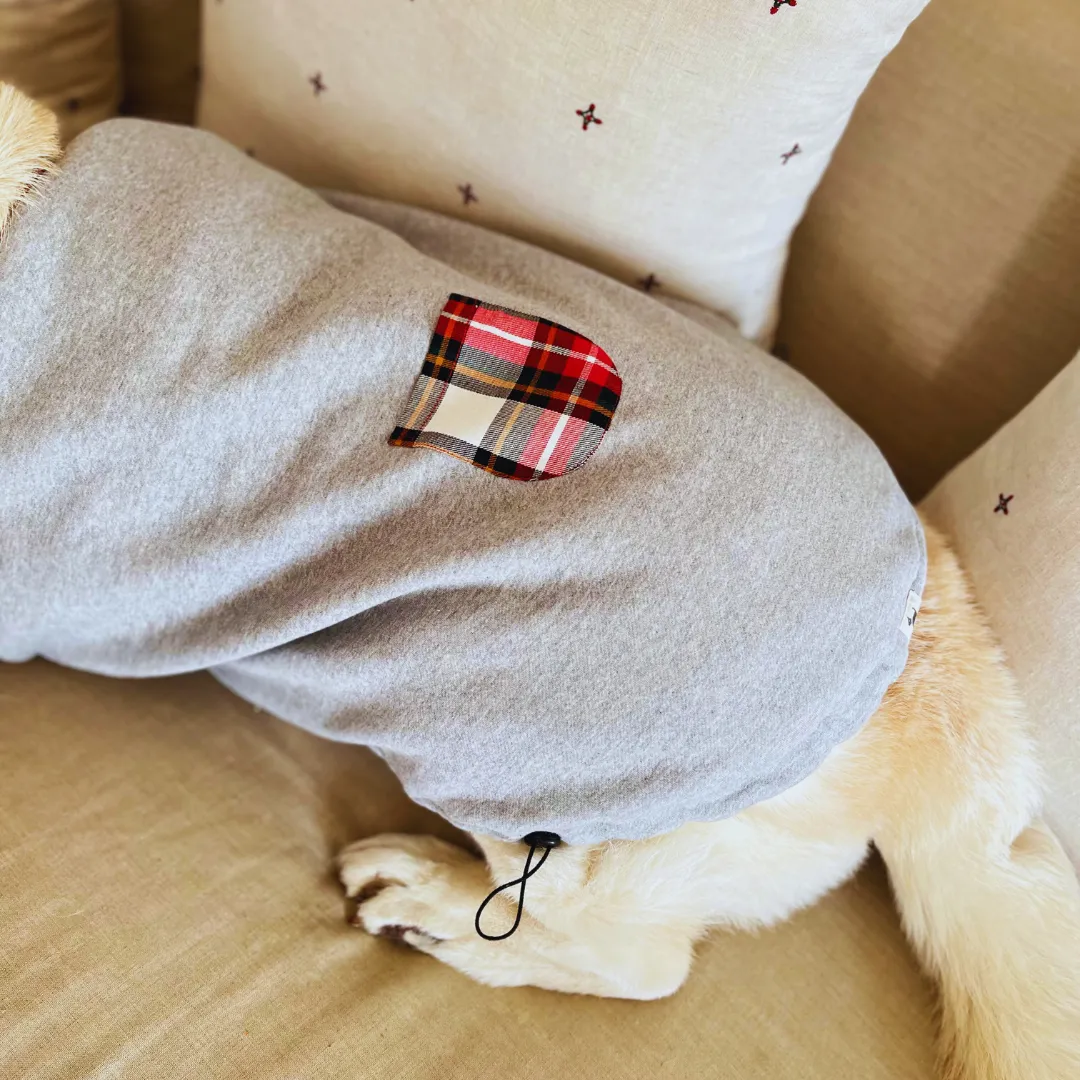 PoochMate Melange Grey Dog Sweatshirt