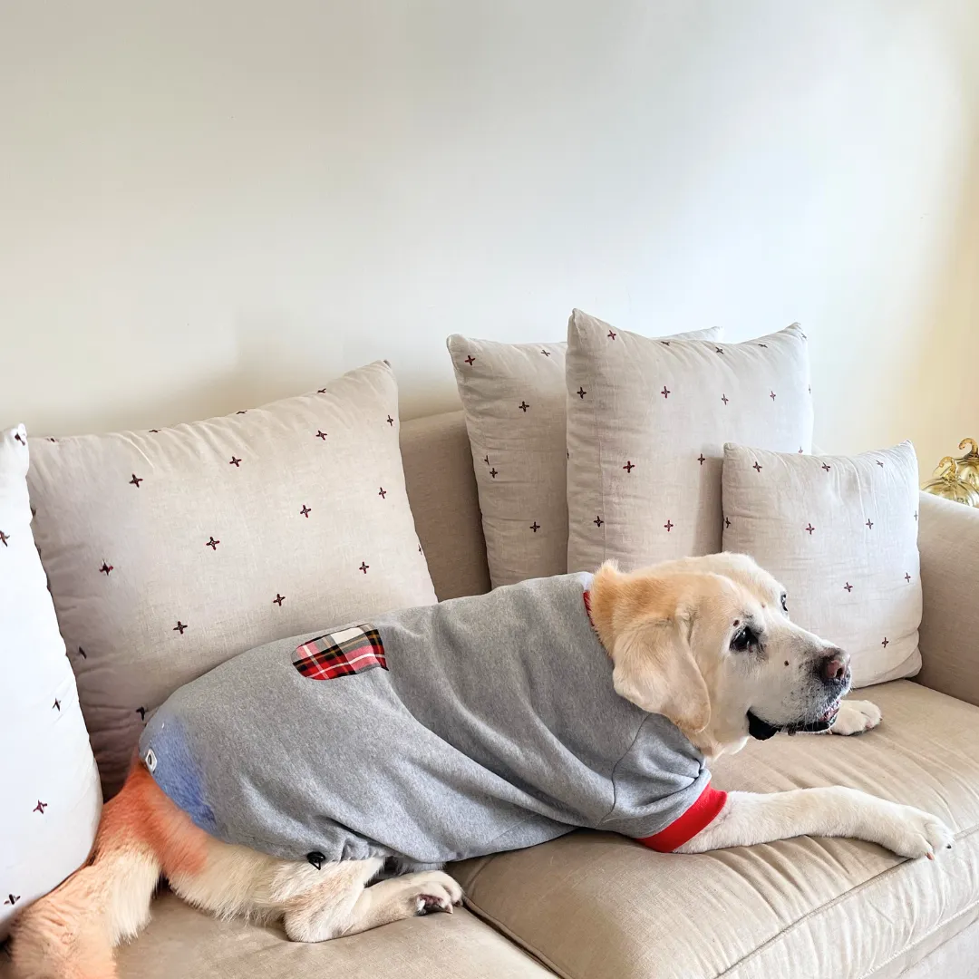 PoochMate Melange Grey Dog Sweatshirt