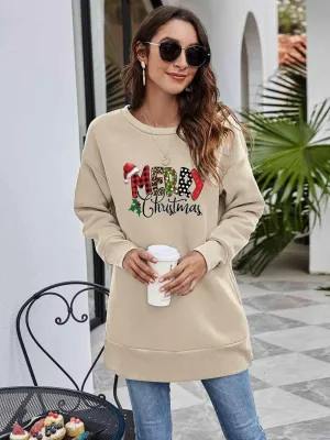 "Joyful Greetings" Christmas Graphic Holiday Sweatshirt