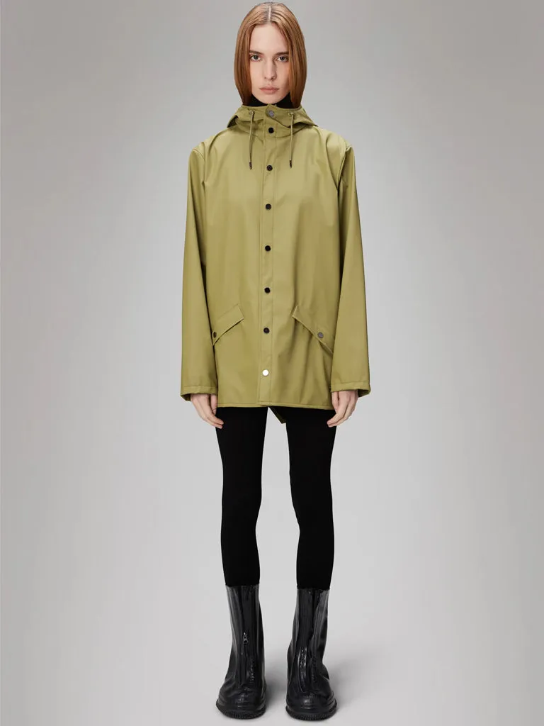 Rains Short Jacket in Khaki