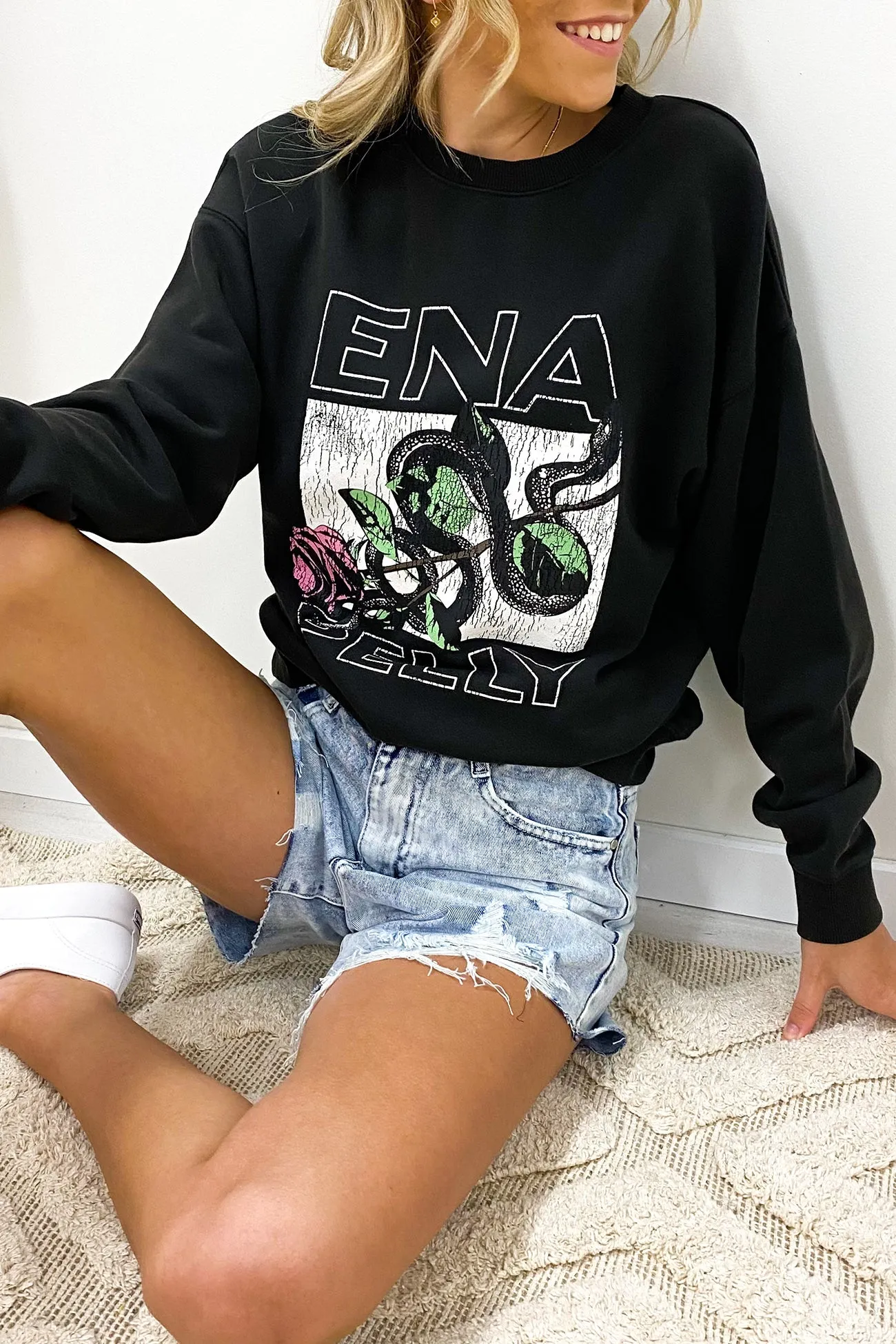 Snake Rose Sweatshirt