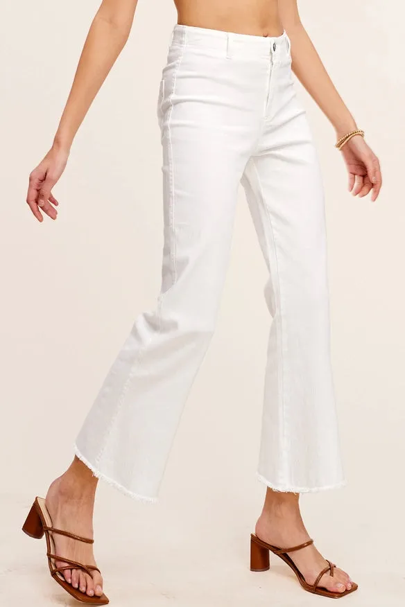 Soft Wash High-Rise Jeans - White