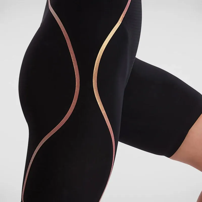 Speedo - Women's Fastskin LZR Intent Closedback Kneeskin - Black/Gold