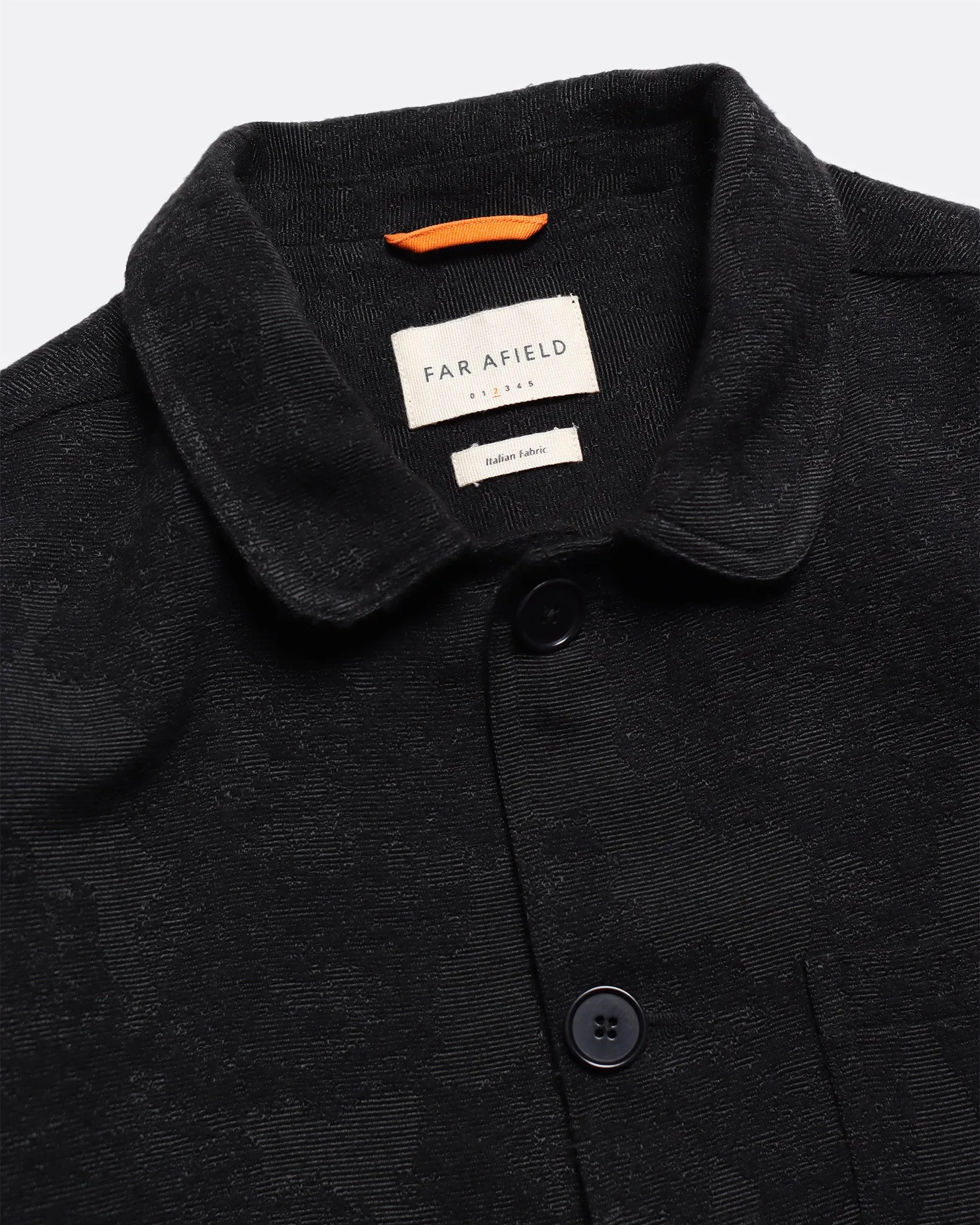 Station Jacket - Black Landscape Jacquard