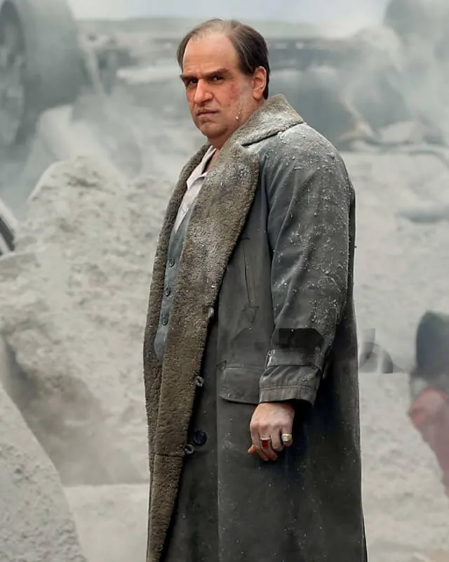 The Penguin Colin Farrell Shearling Leather Coat