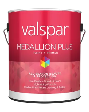 Valspar® Medallion® Plus Exterior Paint   Primer Satin 1 Gallon White Base