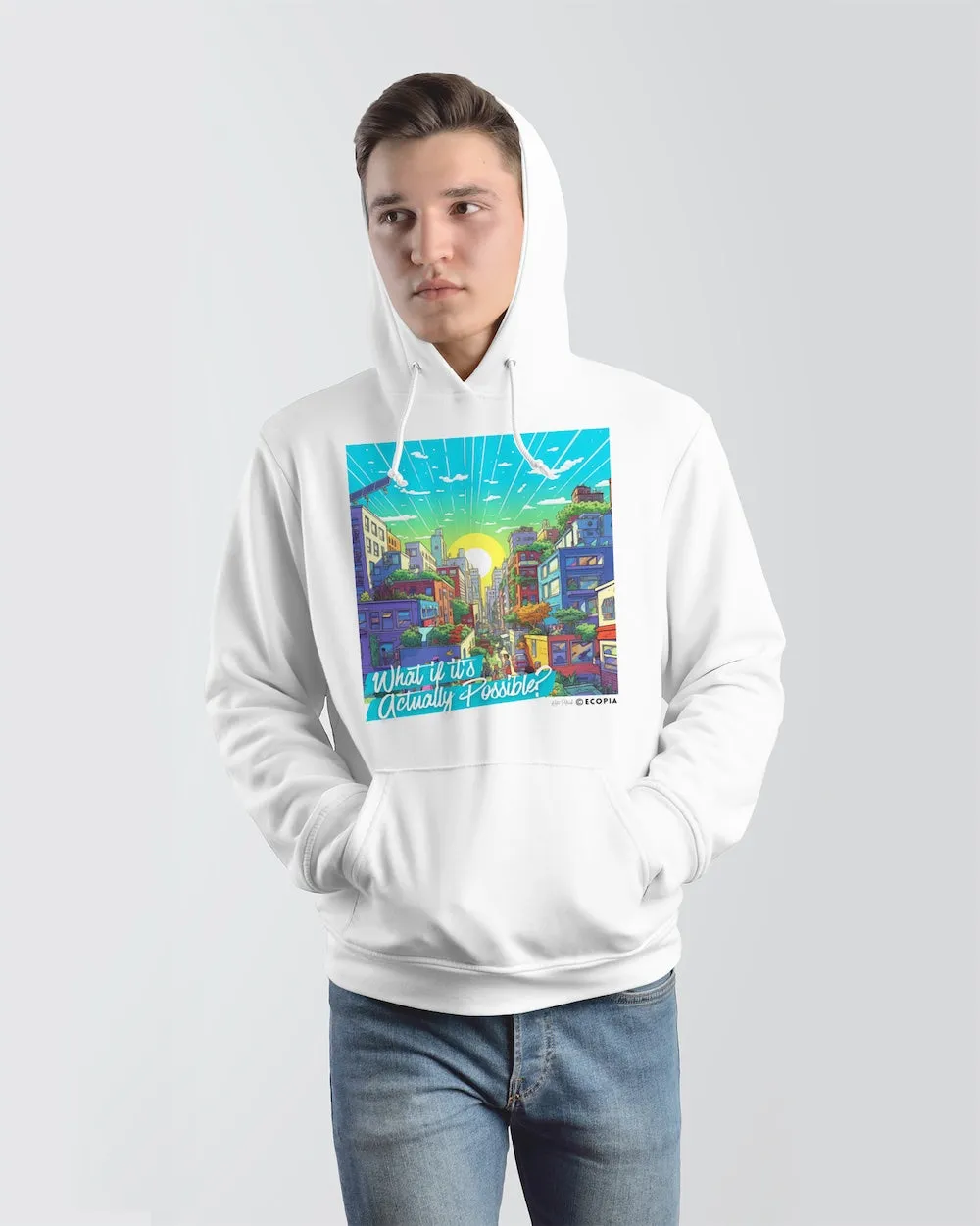 What if It's Actually Possible? Classic Unisex Pullover Hoodie | White   Colors