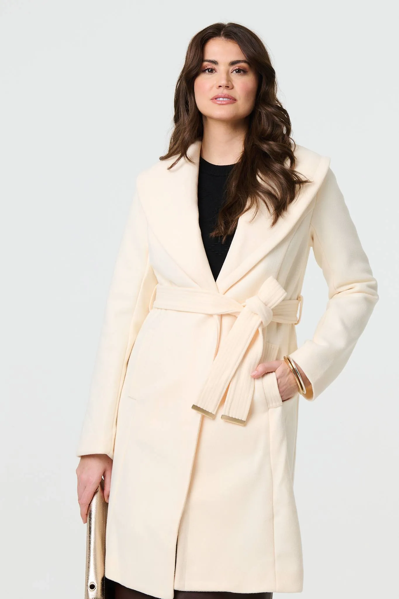 Wrap Front Tie Waist Coat